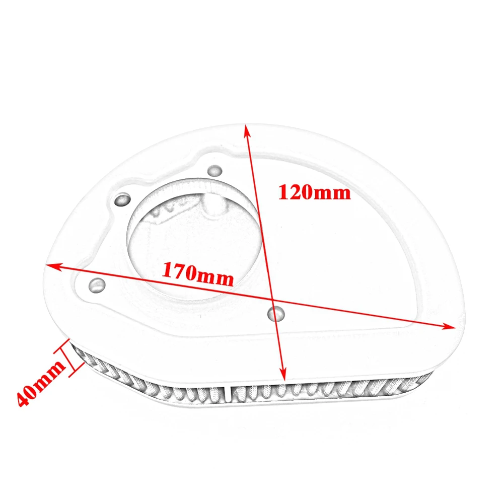 فلتر مدخل منقي هواء غير عادي للدراجات النارية للتجول FLHTK Road King Road Glide Electra Glide Tri 2014-2016 Accessori