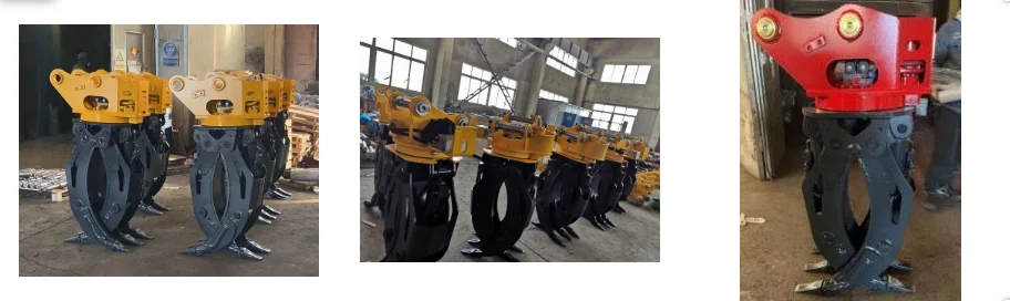 HOPE Durable Wood Log Hydraulic Rotating Excavator Grapple for 5-32 Ton Machines with 2500MM Jaw Opening and Motor - view 3