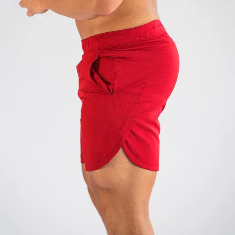 Summer Men\'s Joggers Shorts Running Training Fitness Sportswear Sweat Shorts Solid Quick Dry Workout Gym Shorts