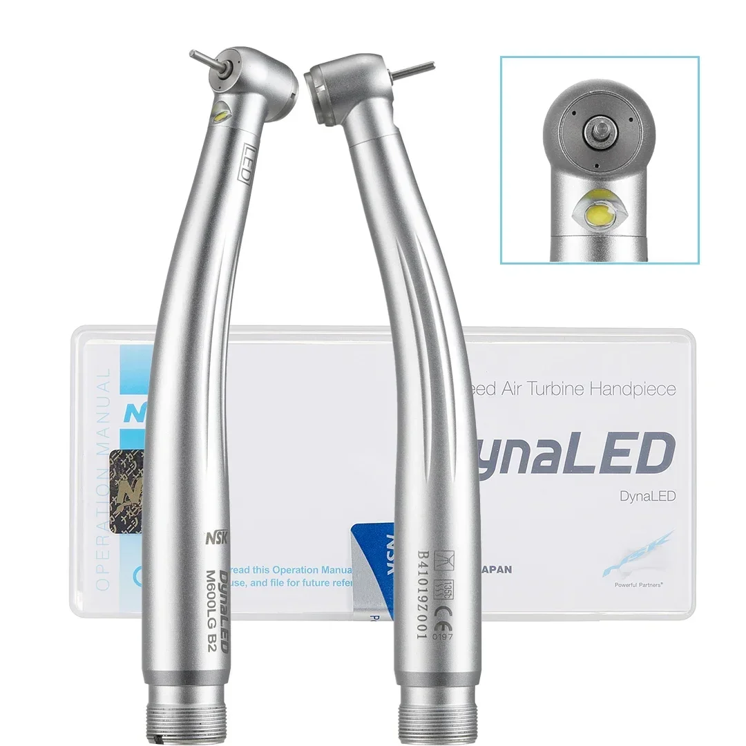 NSK DynaLED M600LG Handpiece with Light B2 M4 Push Button High Speed Handpiece Air Turbine Dentist Tool High Rotation Pens