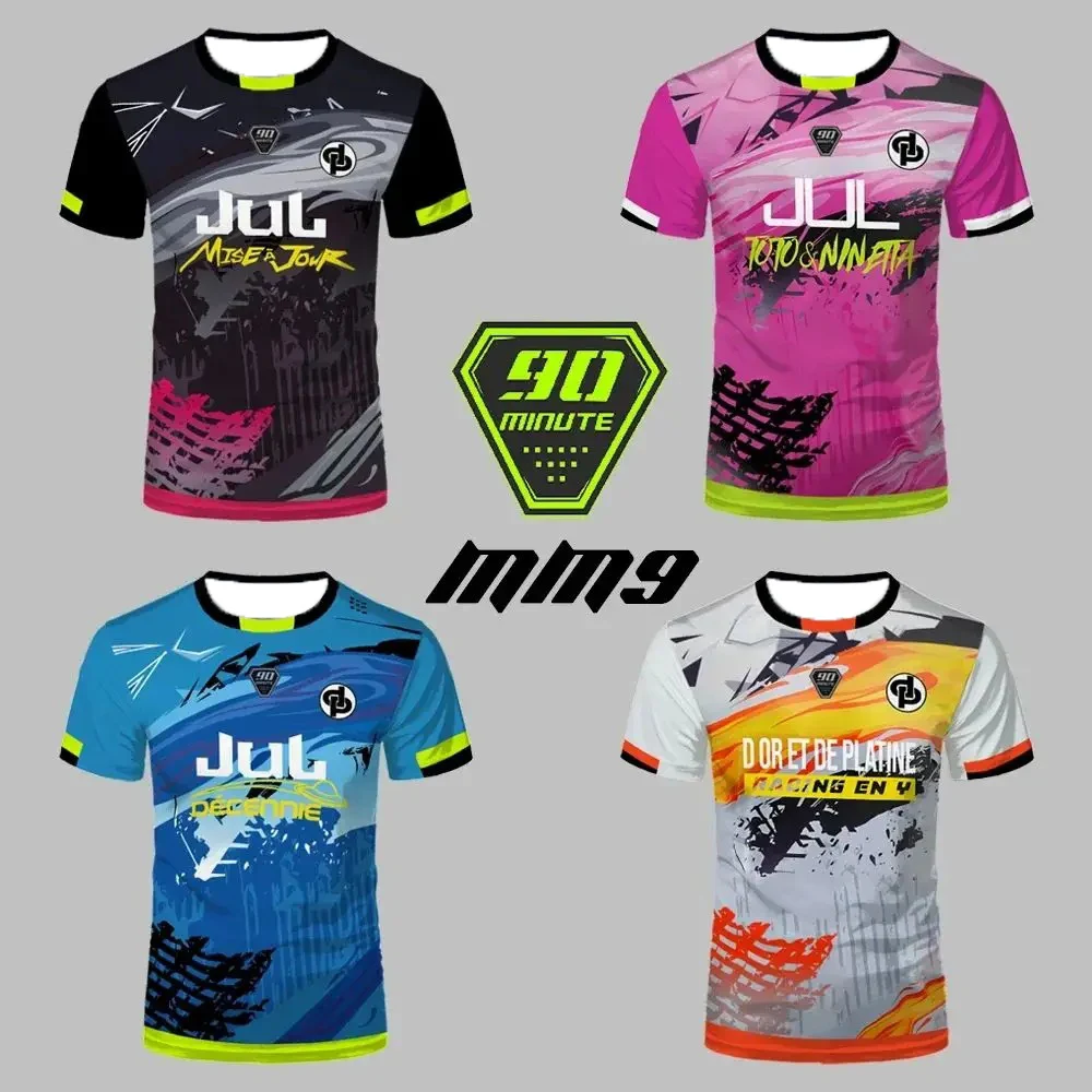 Maillot JUL Toto Ninetta, camiseta estampada, camiseta de fútbol transpirable para hombres y mujeres, camiseta de manga corta para adultos y niños