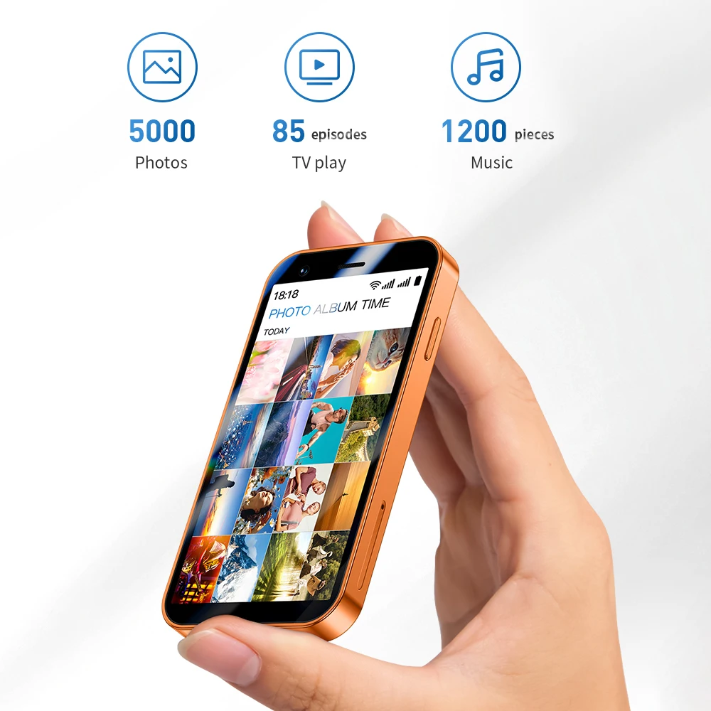 ONEMYTH A17 Mini Android8.1 هاتف ذكي 3.0 بوصة 2 جيجابايت رام 16 جيجابايت روم ثنائي الشريحة الاستعداد Play Store 3G هاتف صغير #4