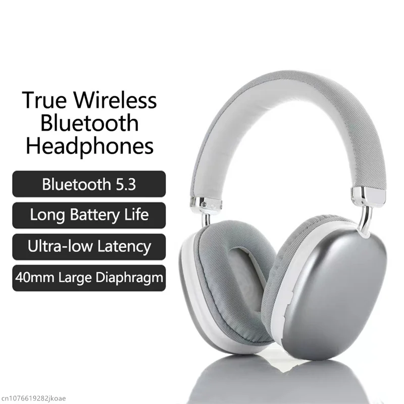 Bluetooth 5.3 HD Mic Call Earphones Over Ear Wireless Headse