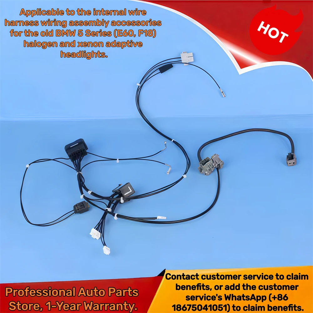 

For Old BMW 5 Series E60 F18 High Quality Halogen Xenon Adaptive Headlight Internal Wiring Harness Assembly