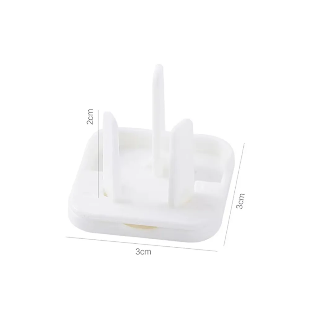 

50pcs Solid Color Anti-electric Shock Protection Cover Two Holes Design Protective Cover Electrical Safety Plug Guard ABS
