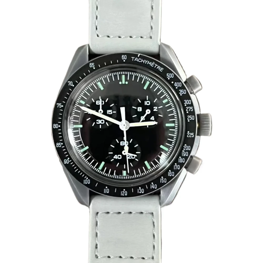 Новые модные роскошные брендовые женские часы Moon, многофункциональный хронограф, кварцевые часы для пары, деловые спортивные мужские часы