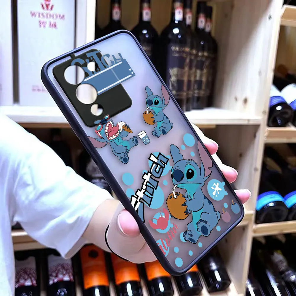 Matte Phone Case for infinix NOTE 30 12 G96 11 10 8I 8 7 SMART 4 SPARK 8 8P 5 6 PRO Case Funda Capa Shell Cute Cartoon Stitch