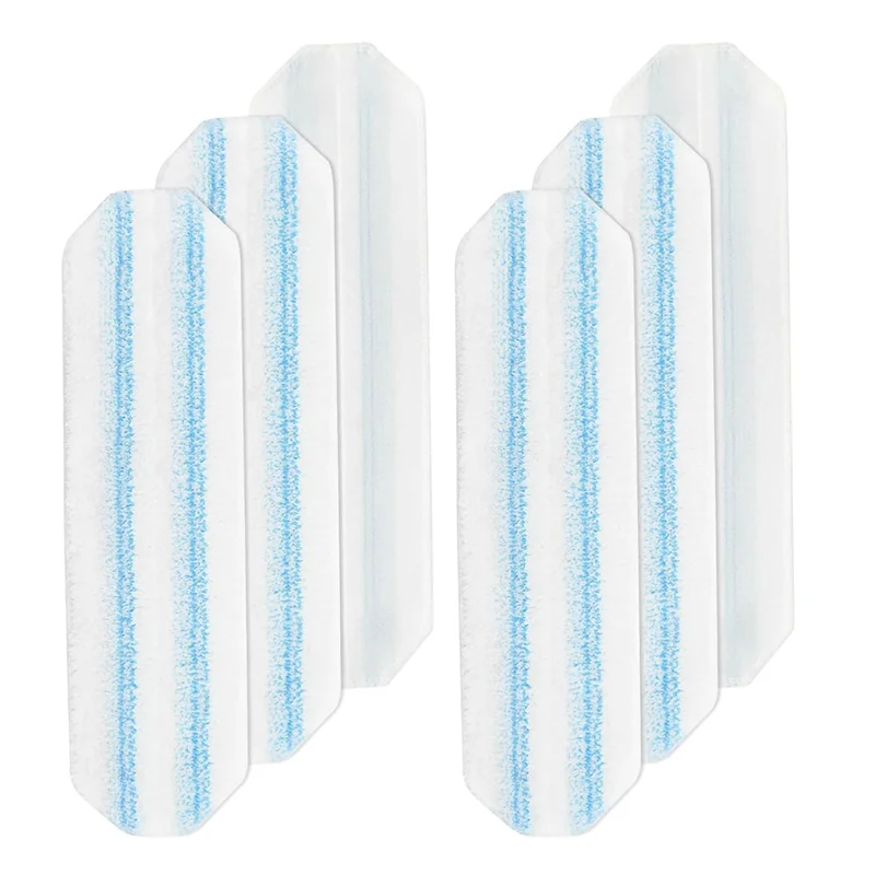 UNCL 6개입 대걸레 패드 교체, 세척 및 재사용 가능한 대걸레 패드 리필 (오세더 H2pro 플랫 대걸레용), 내구성 있는 대걸레 헤드 교체