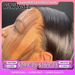 WOW ANGEL HD Lace Frontal Wig 250% 13x6 HD Lace Front Wig Straight Hair Invisible HD Lace Melt Skin HD Lace Front Human Hair Wig