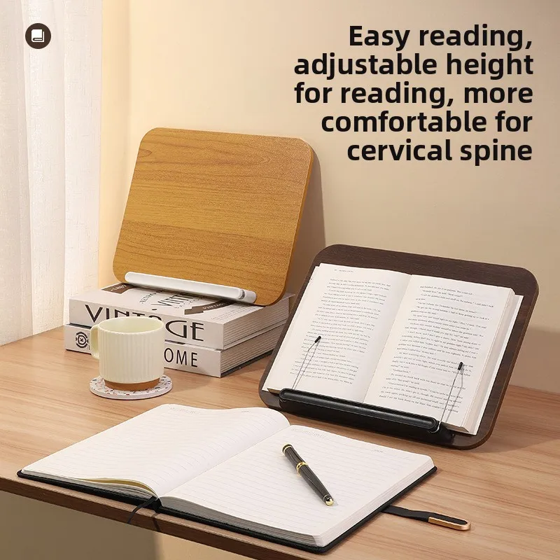 Wooden Reading Stand Multifunctional Computer St and Calligraphy Stan d Adjustable Adult Reading Stand 2026
