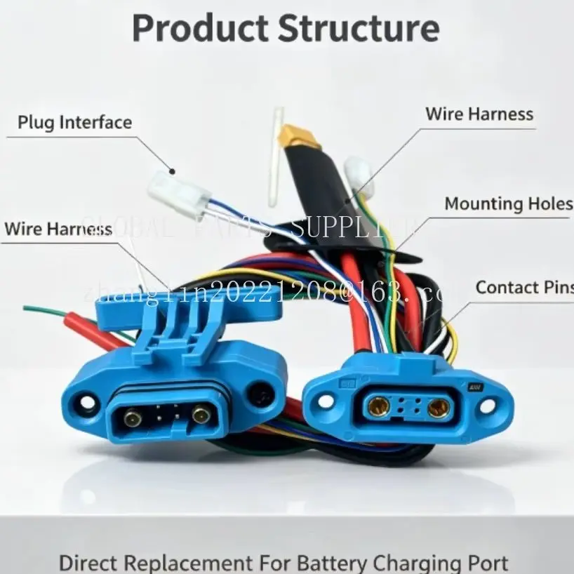 1pc Electric Forklift CBD20J-LI3 Battery Plug-in 24V/48V Battery Plug for Heli Forklift Car Body Accessories