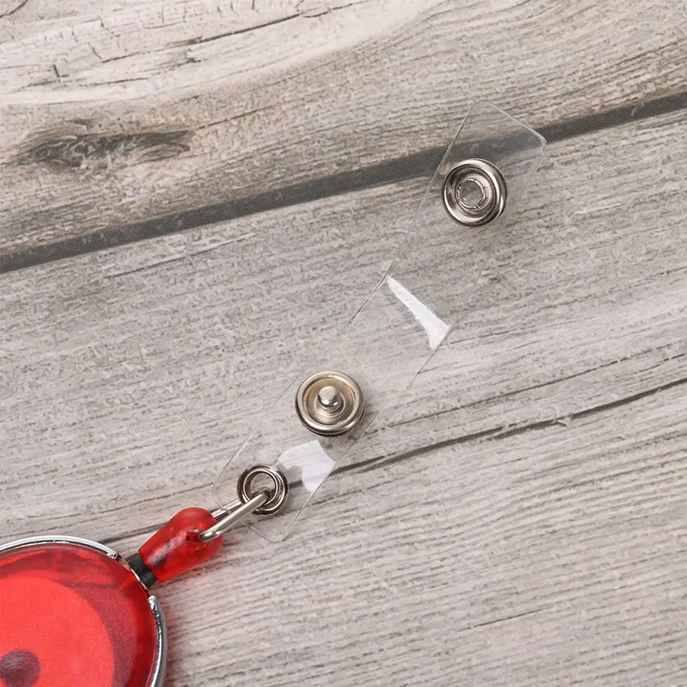 1pc Mode Langlebig Clip Schreibwaren Anti-Verloren Clip Abzeichen Halter Lanyards Schlüssel Ring Versenkbare