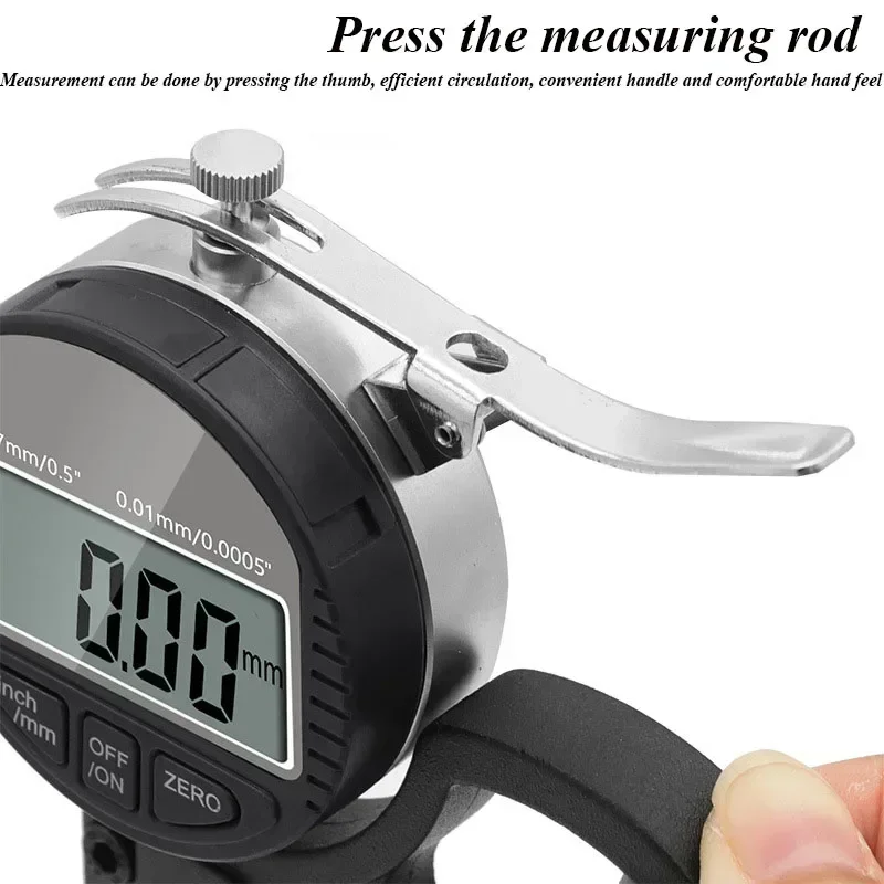 

0-12,7 мм электронный толщиномер 0,01 мм/0,001 мм высокоточный электронный толщиномер цифровой микрометр измерительный инструмент