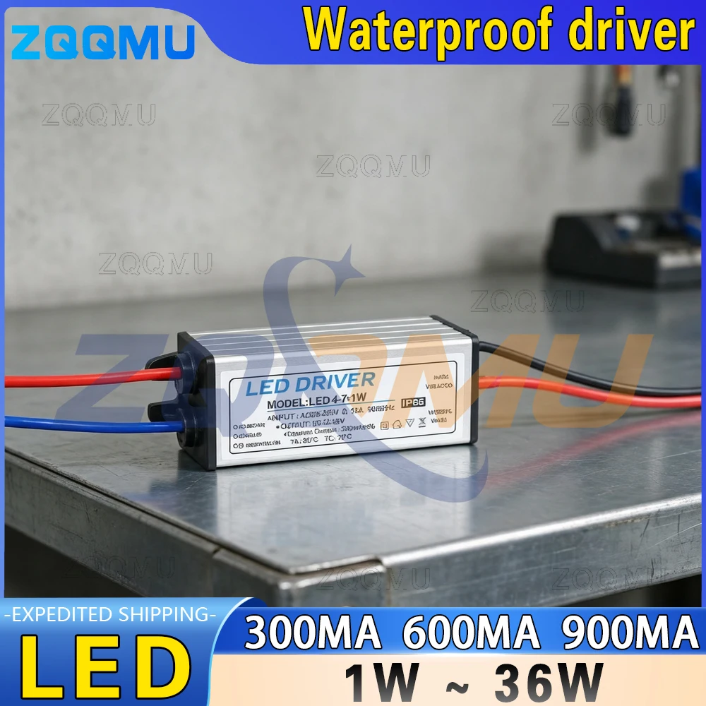 IP65 Waterproof LED Driver 3W 8W 12W 24W 25W 36W Isolated Flicker-Free Terminal Head Power Supply Transformer for Lighting