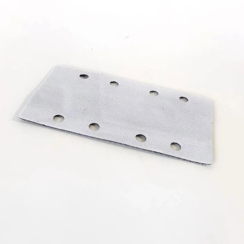 Car Dry Grinding Machine Cushion 95×180mm Rectangular Grinding Machine Protection Pad 4+4 Hole Sponge Abrasive Pad