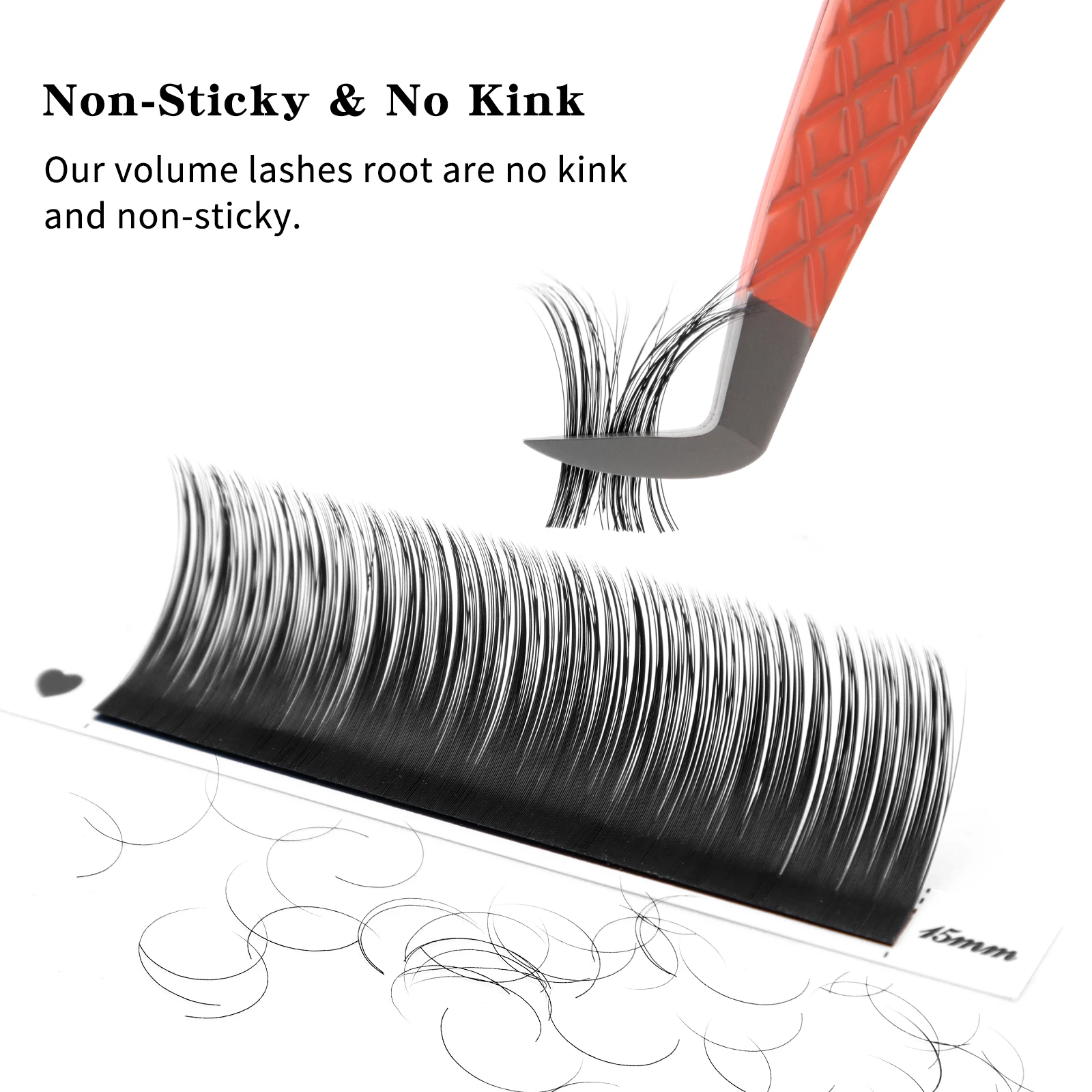 1 pc 0.03-0.20mm C/CC/D/DD Curl Eyelash Extension Thin and Soft Material Volume Lash Individual Eyelashes Premium Fake Lashes