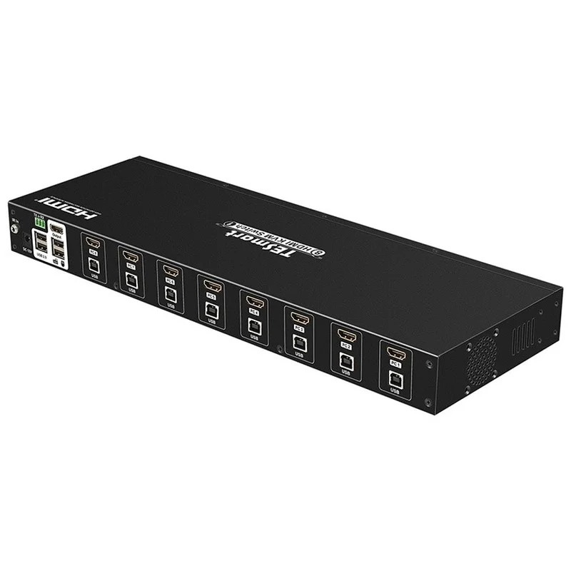 

TV 4k 8 Port Kvm Switch RS232 Support 4K