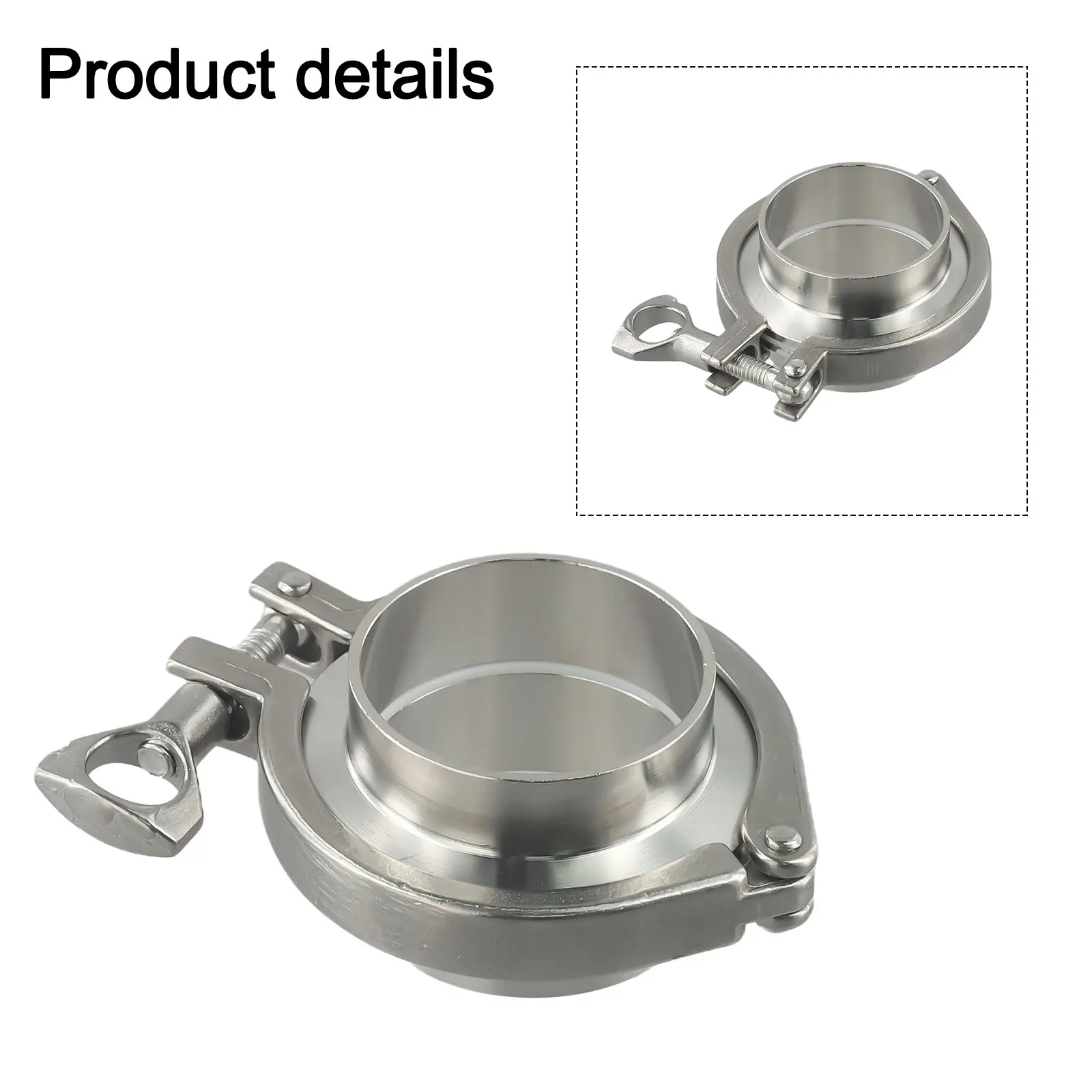 Stainless Steel Heavy Duty Tri Clamp Package including Nuts and Gaskets Perfect Fit for Home Brewing 3 Inch Diameter