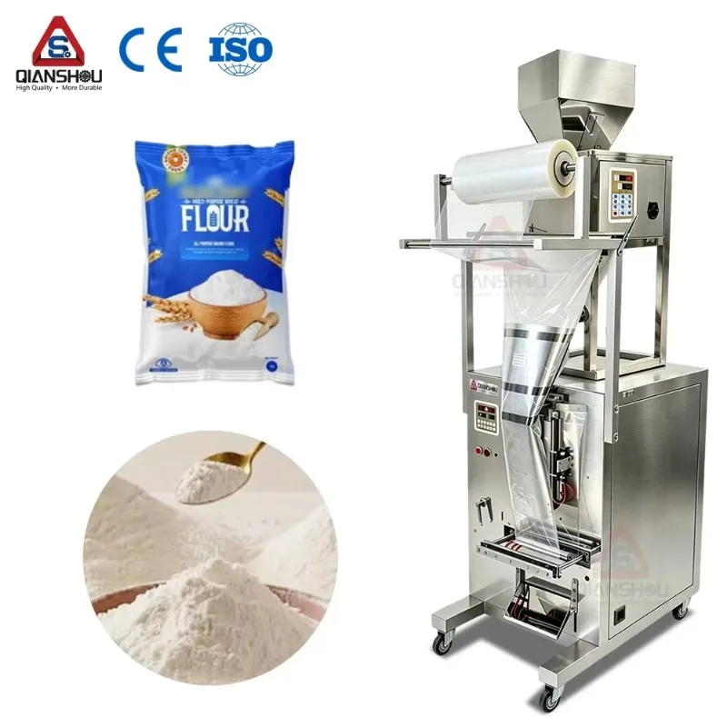 Large Capacity Automatic Vertical 10g-1kg Grain Detergent Rice Coffee Flour Powder Packaging Machine