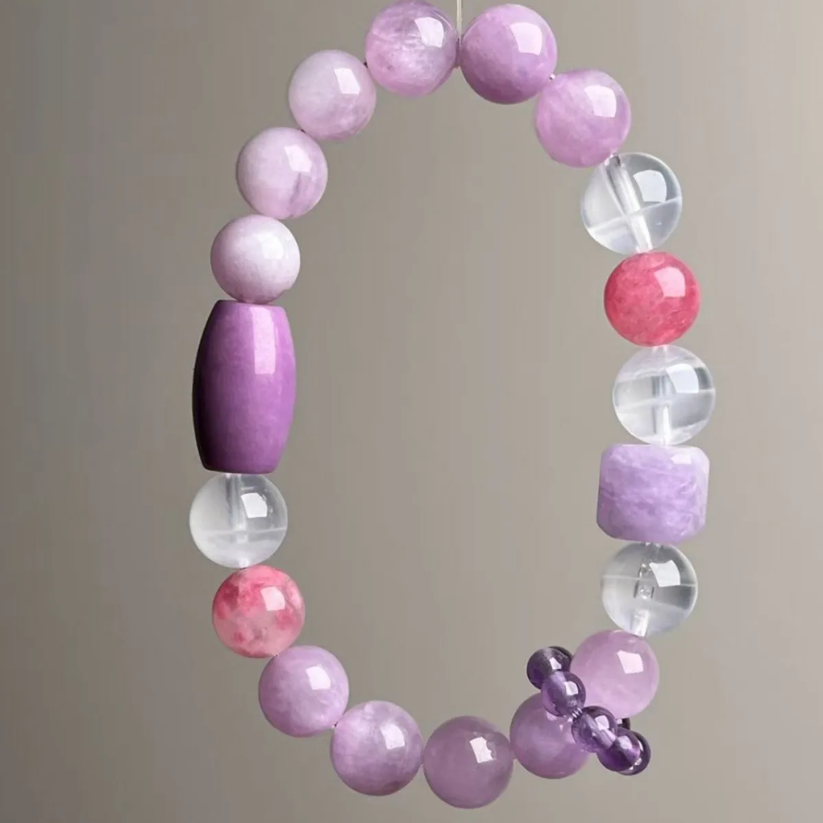 

Natural Crystal Bracelet, Amethyst Women's Light Luxury Bracelet,Original Fashion Accessories