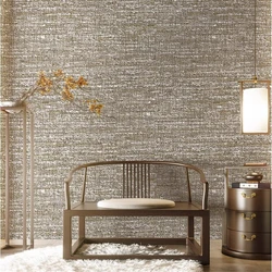 papel de parede Japanese linen wallpaper solid color plain gray Nordic bedroom living room background wall paper for living room