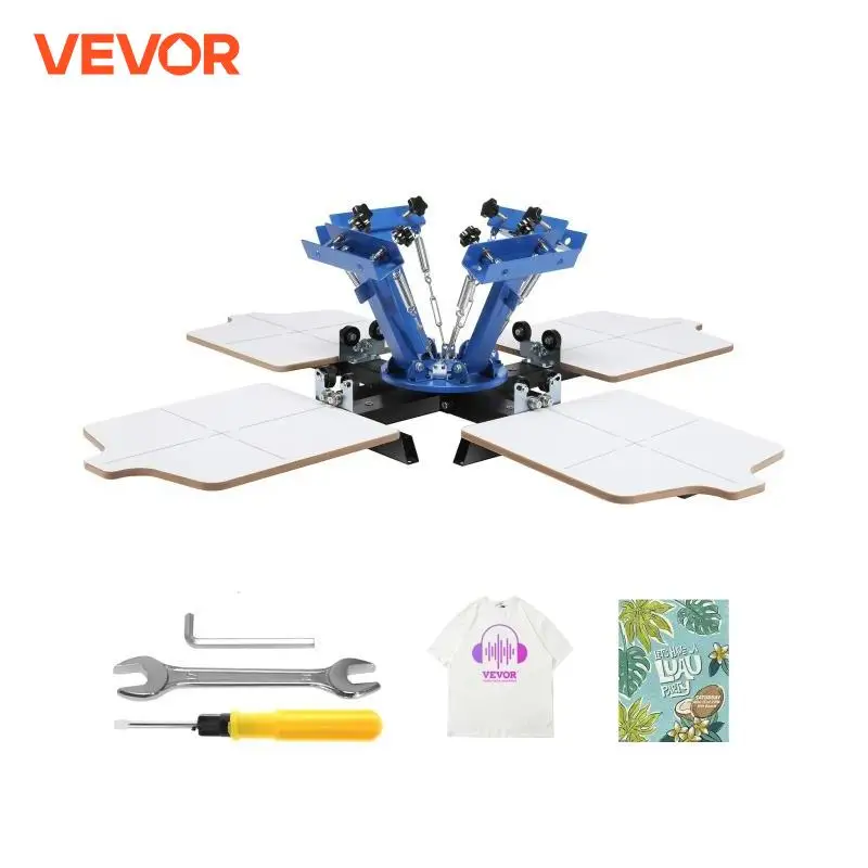 VEVOR Screen Printing Machine 360° Rotable Silk Screen Printing Press 54x45cm Screen Printing Press Machine Adjustable Tension