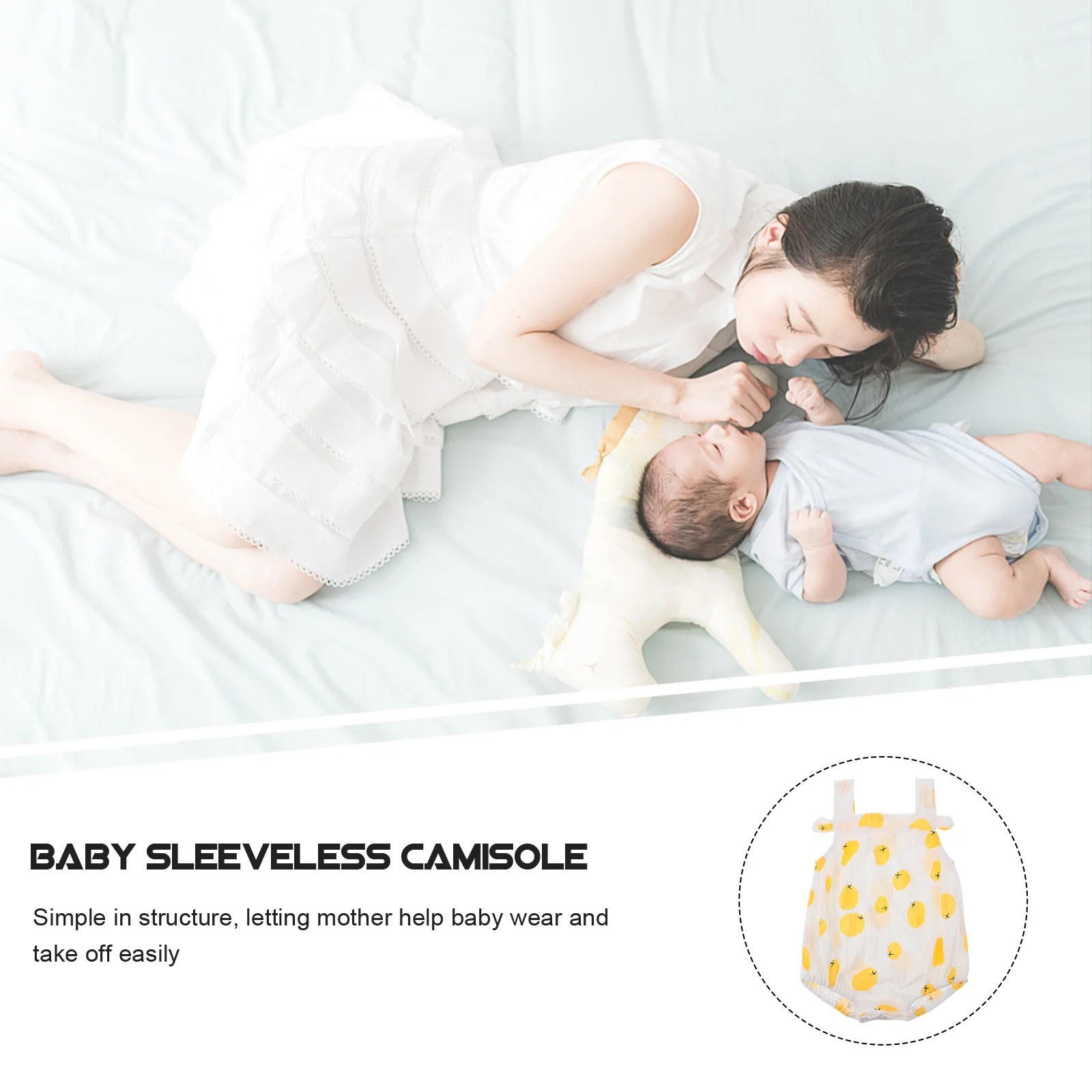 

1Pcs Baby Summer Clothes Sleeveless Camisole High Class Material Breathable Surface Easy to Wear Comfortable Cotton Infant