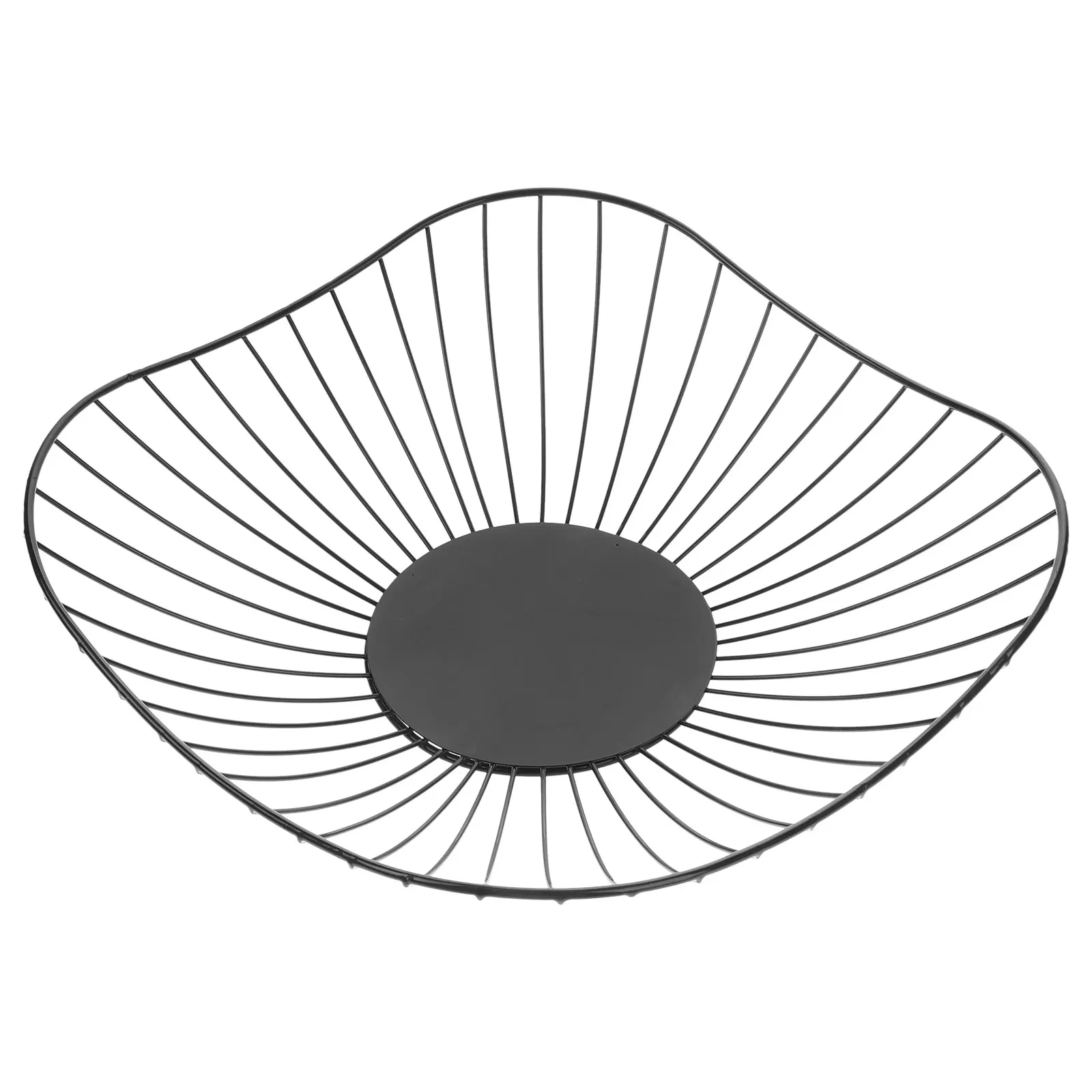 

Iron Art Iron Art Dish Container Container Creative Metal Wire Snack Bowl For Home Restaurant Hotel Decor Black Storage Holder