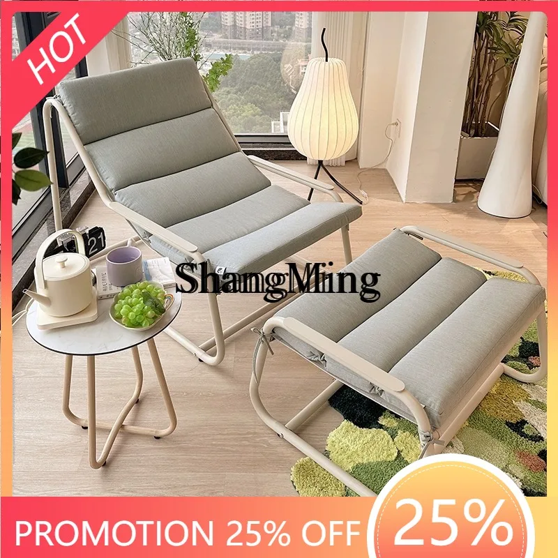 

SM new balcony sofa chair simple small apartment single sofa creative recliner balcony can lie down