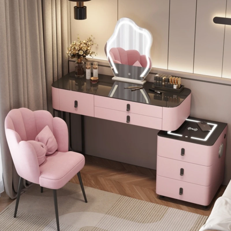 

Girls Modern Dressing Table Drawers Design Princess Modern Dressers Vanity Mirror Coiffeuse Enfant Fille Nordic Home Furniture