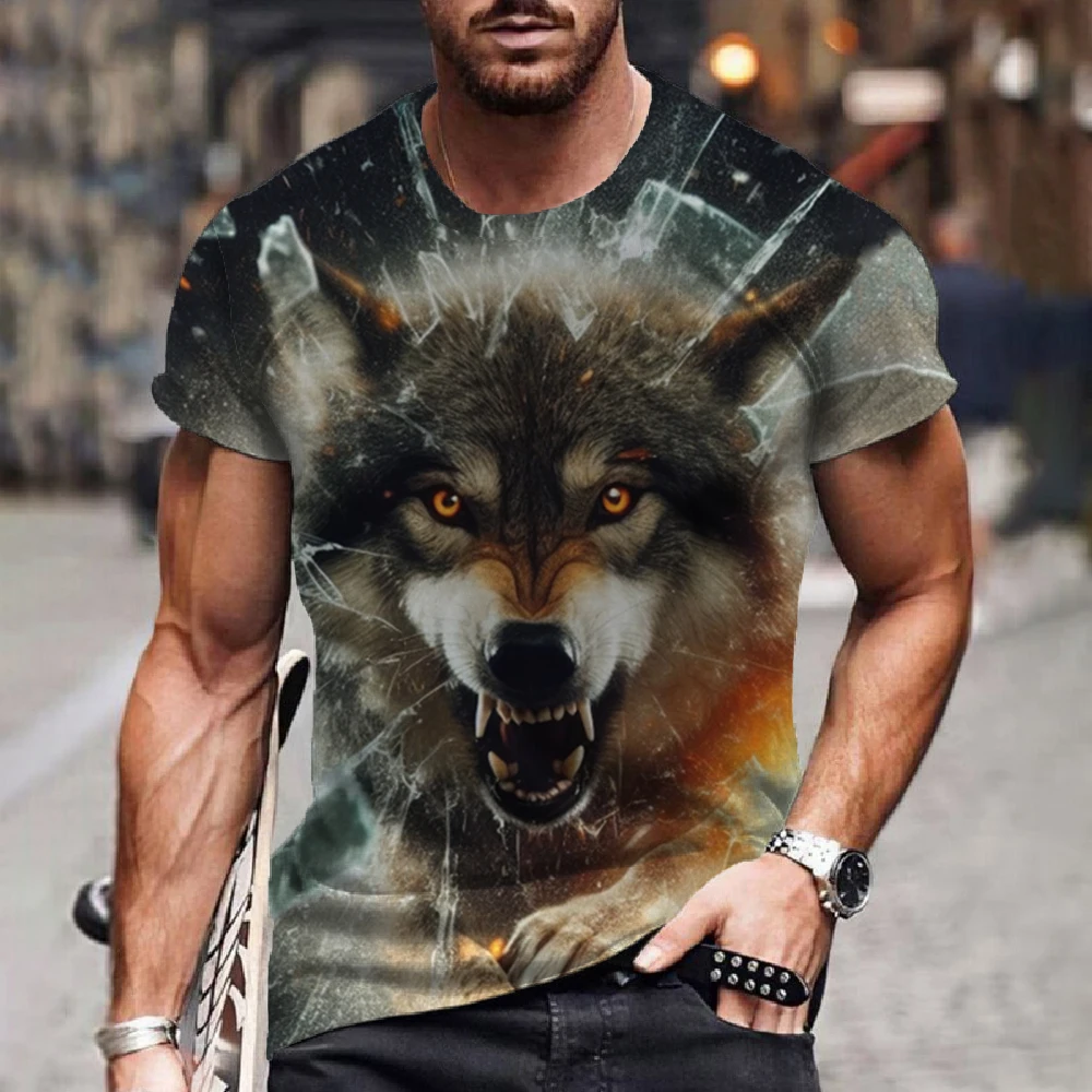 

Men's T-Shirt Trend Fashion Street T-Shirt Hip-Hop Loose Short Sleeved Summer T Shirt For Men Clothing Casual Fashion Top Tee