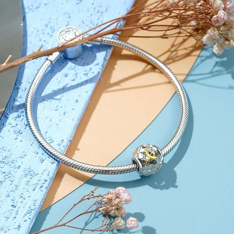 الأصلي الفضة مطلي الاكسسوارات الأزياء سحر النسر جارلاند نقار الخشب حبة صالح قلادة سوار للنساء DIY مجوهرات هدية #4