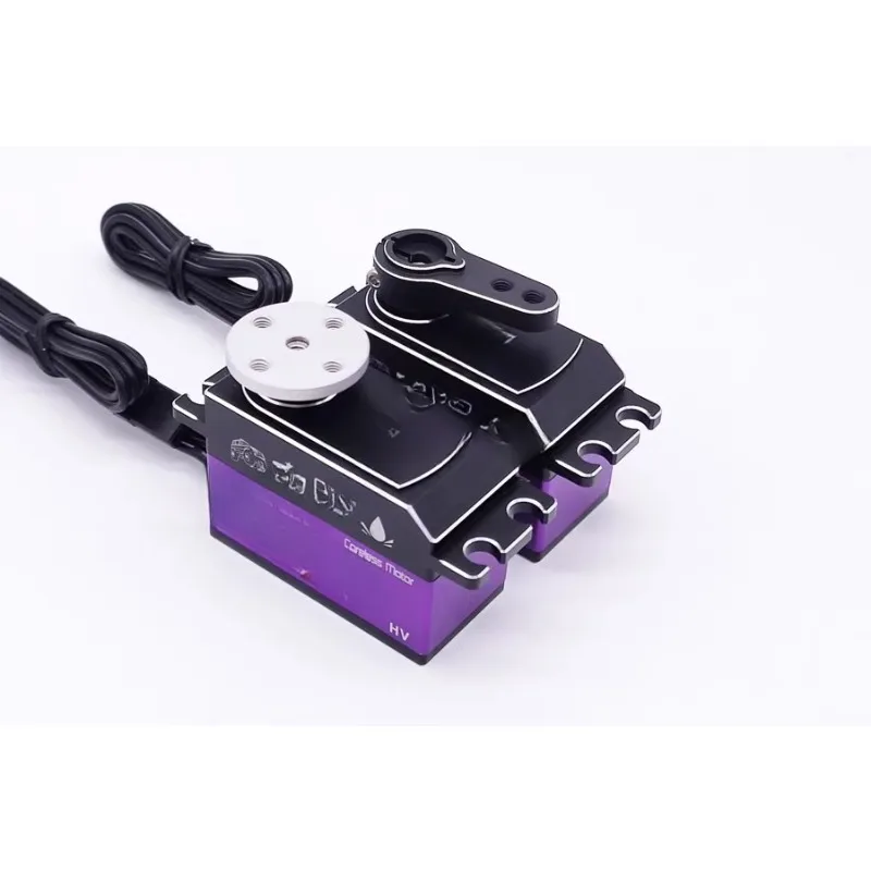 High pressure speed metal tooth waterproof hollow cup large torque short body steering gear