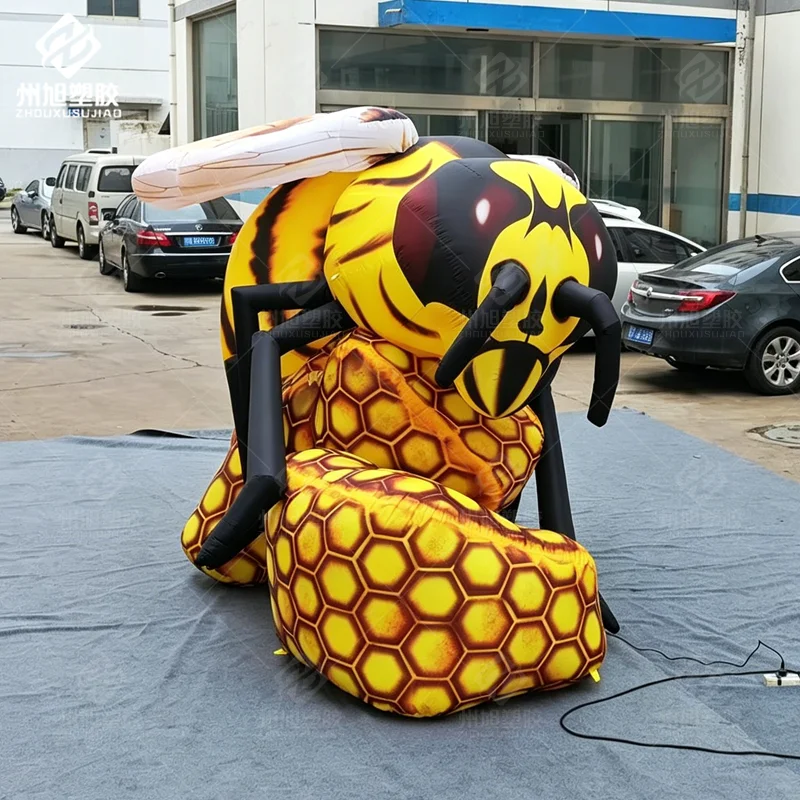 Customized large-scale simulation bee model outdoor advertising theme activity inflatable decorative props