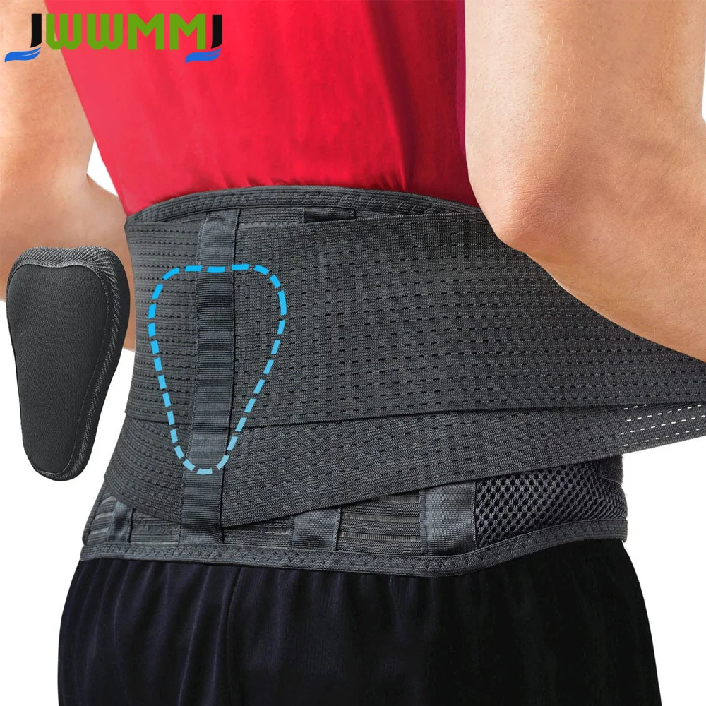 1Pcs Back Brace for Lower Back Pain, Adjustable Lumbar Support Belt with Lumbar Pad, for Herniated Disc, Sciatica
