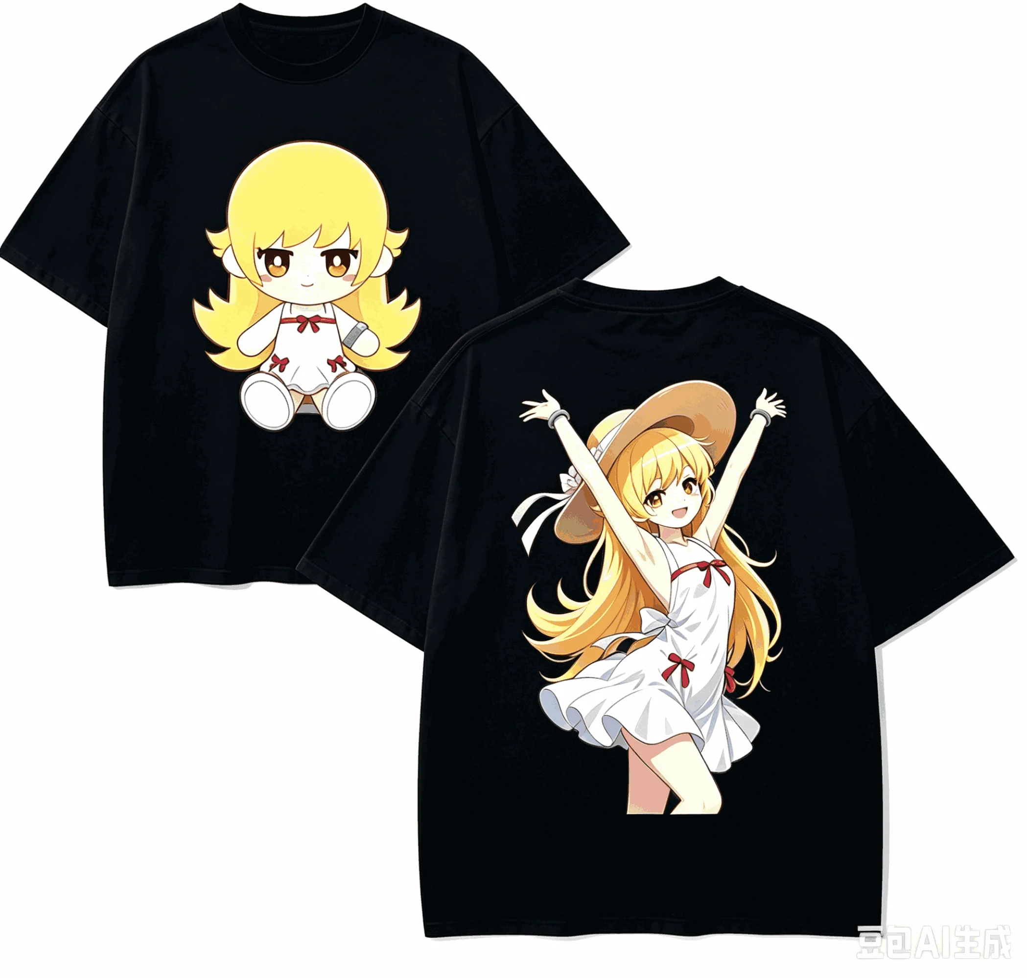 Monogatari Series Anime Lover T-shirt Harajuku Cotton New Model High Street Retro Fashion Oversized Unisex hot product Couples