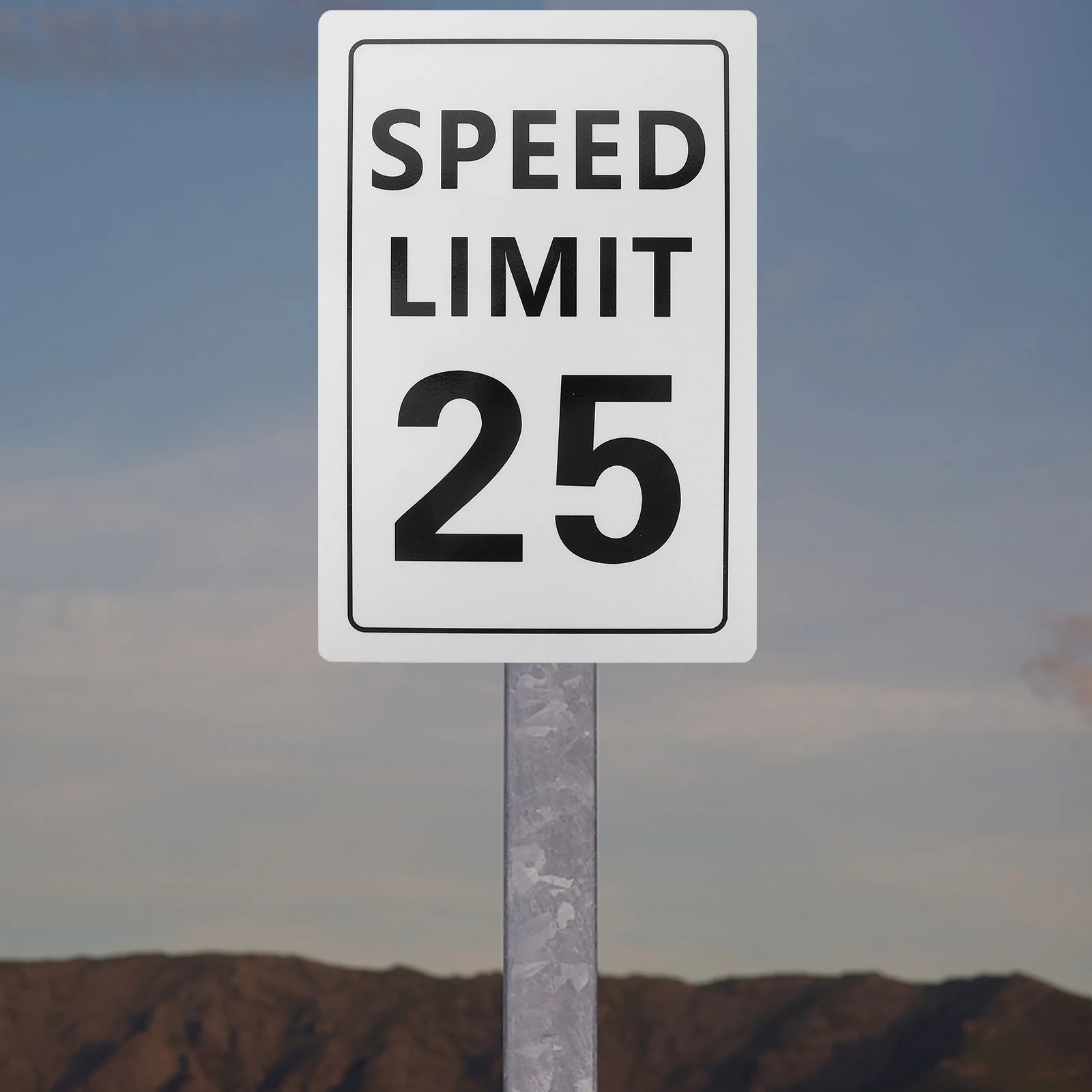 Speed Limited Sign Metal Weatherproof Durable Road Safety Warning Sign for Driveway Highway Traffic Road Signs Metal