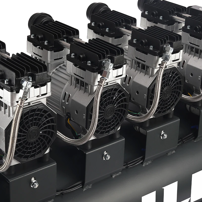 Oil Free air Compressor 120 Liter Low Noise Oil Free Silent air Compressor 120l 1440 Rpm 3200w 4.27hp 220V