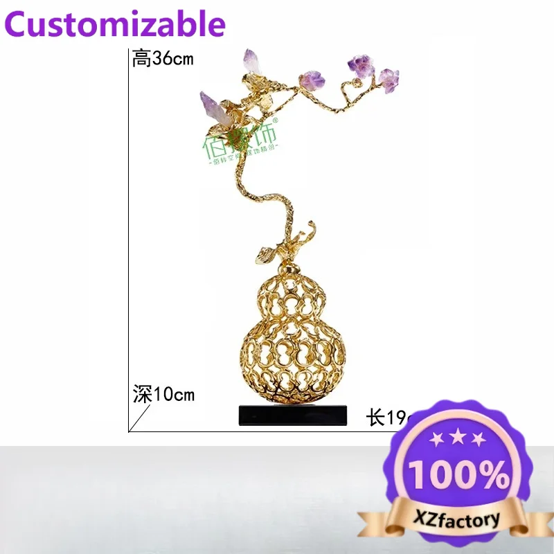 Factory Direct 2026 Top RatedMoving to a new home, crystal gourd ornaments, light luxury, high-end living room, TV cabinet, entr
