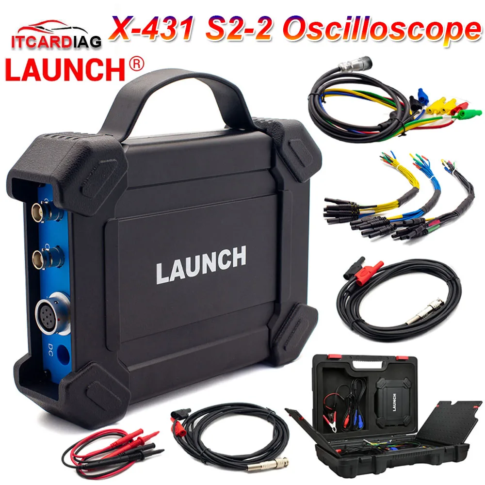 

Launch X-431 S2-2 Oscilloscope Simulator Sensor Box Tester 2 Channels for EURO TAB2 Diagnostic Tools PAD V and X-431 PAD III V2