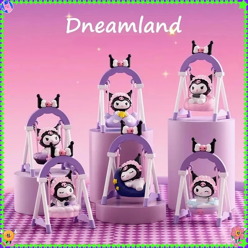 

ГОРЯЧАЯ новинка Sanrio Kuromi Dreamer Swing, серия игрушек, фигурка каваи, аниме Куроми, кукла, украшение стола, мультяшная игрушка для девочек, подарок 2025