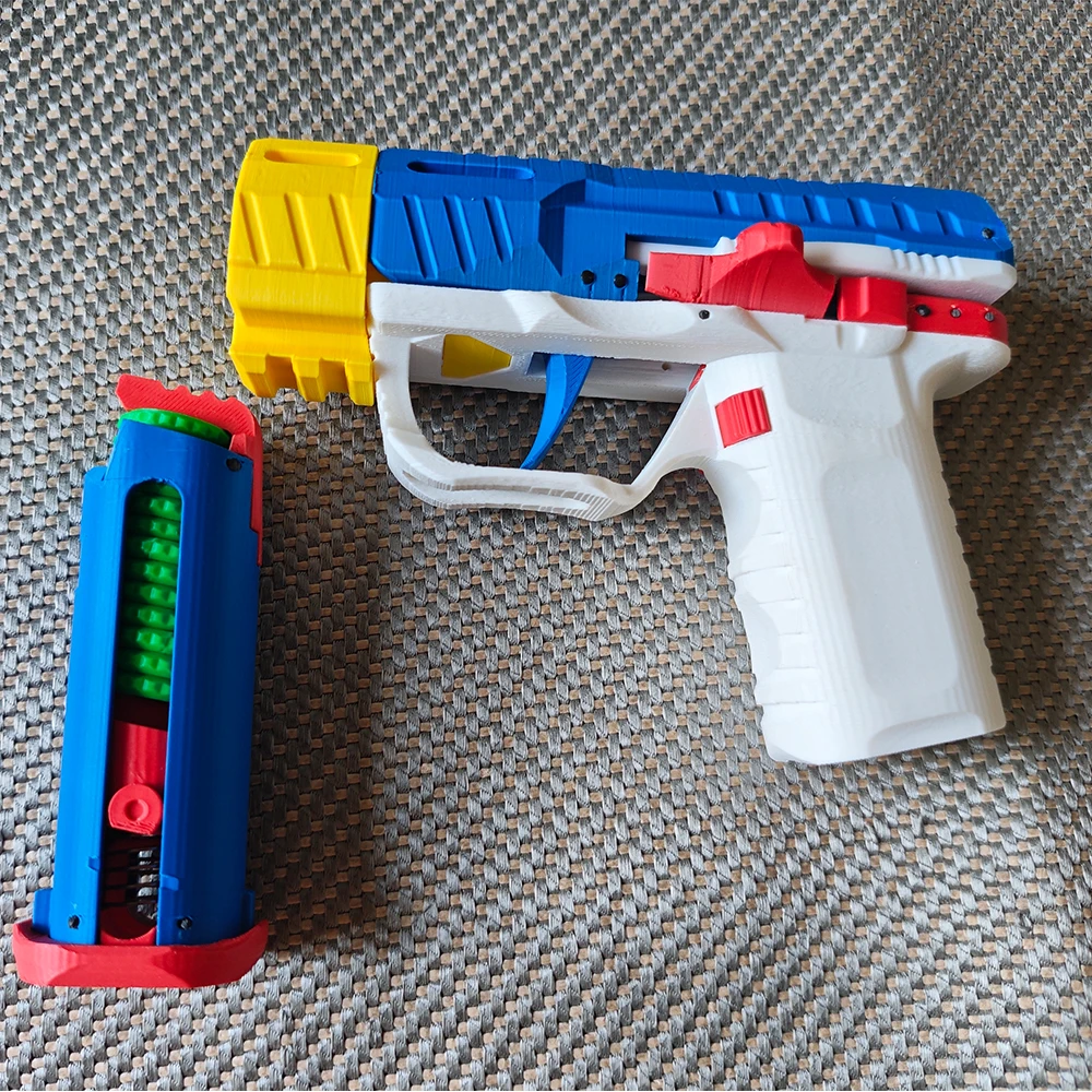 FANDAO التلقائي الميكانيكية الطيارة القرص مطلق النار 3D طباعة Block26 نموذج تعليمي آمنة السلس إطلاق لمشروع العلوم للأطفال #5