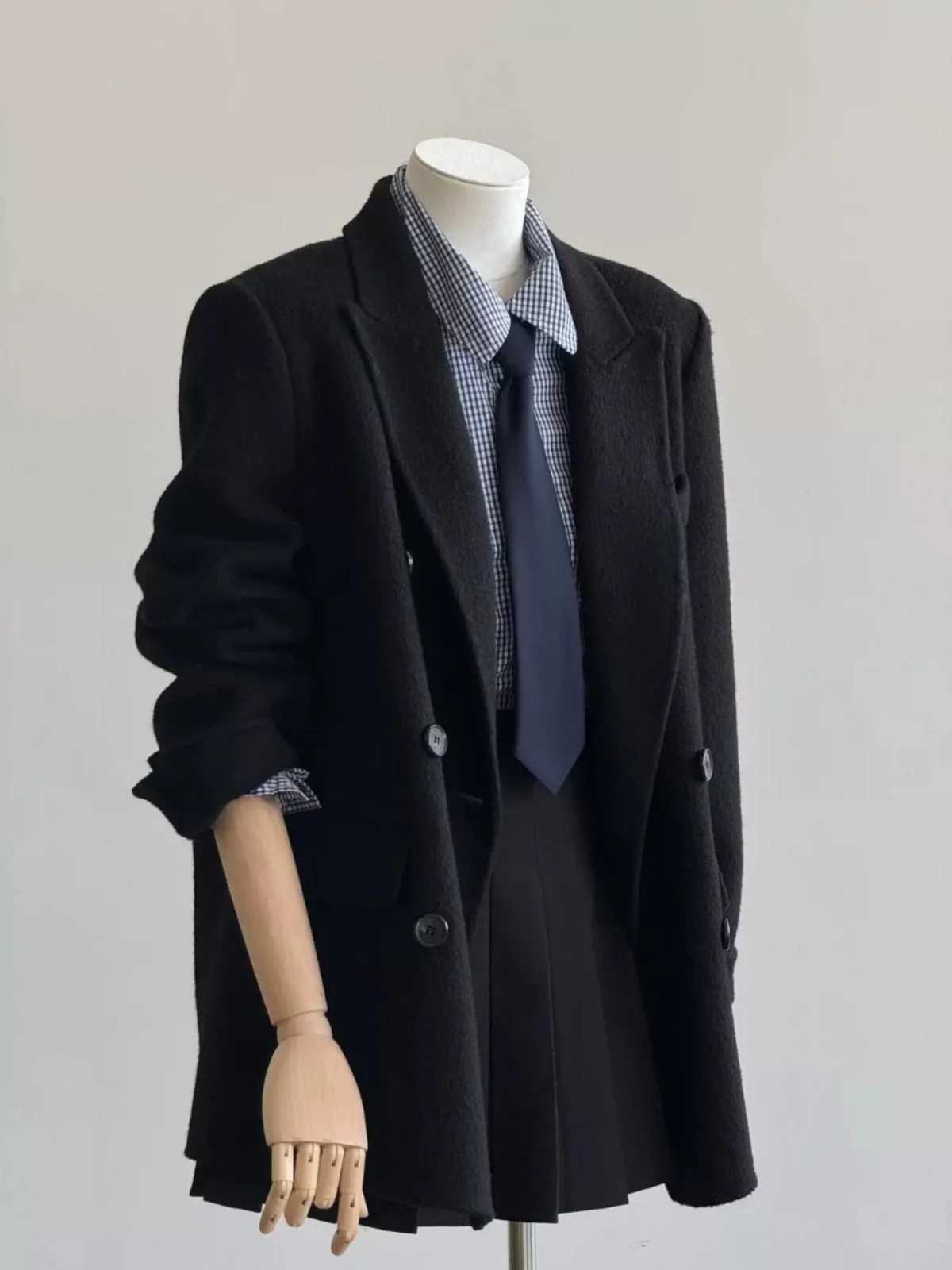 

Новинка! Модное женское шерстяное пальто в корейском стиле, утепленное, повседневное, зимнее.