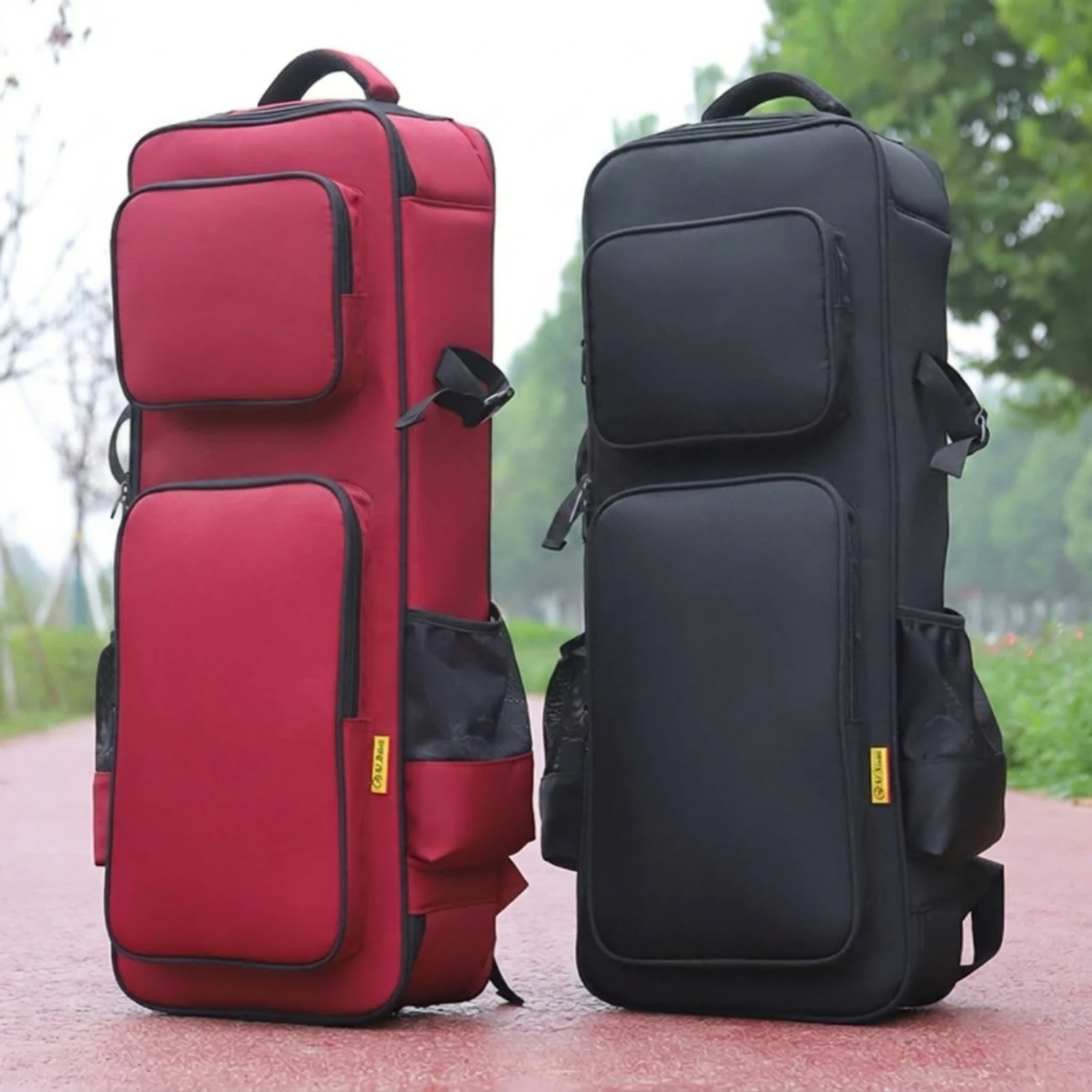 楽器用バックパック パッド入りギグバッグ 外側ポケット付き  - Shoulder Bag Structured のレビューと価格