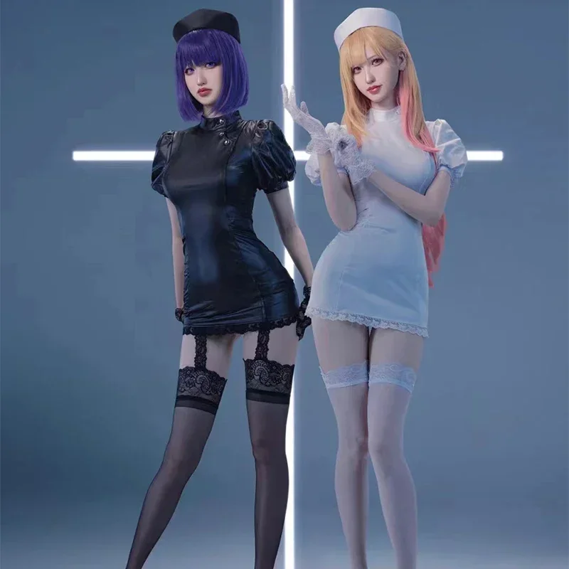 

Sn66 аниме мое платье Кейт китагава Марин Курое Шизуку медсестра черно-белое платье униформа костюм Хэллоуин вечеринка подарок2 @ W $