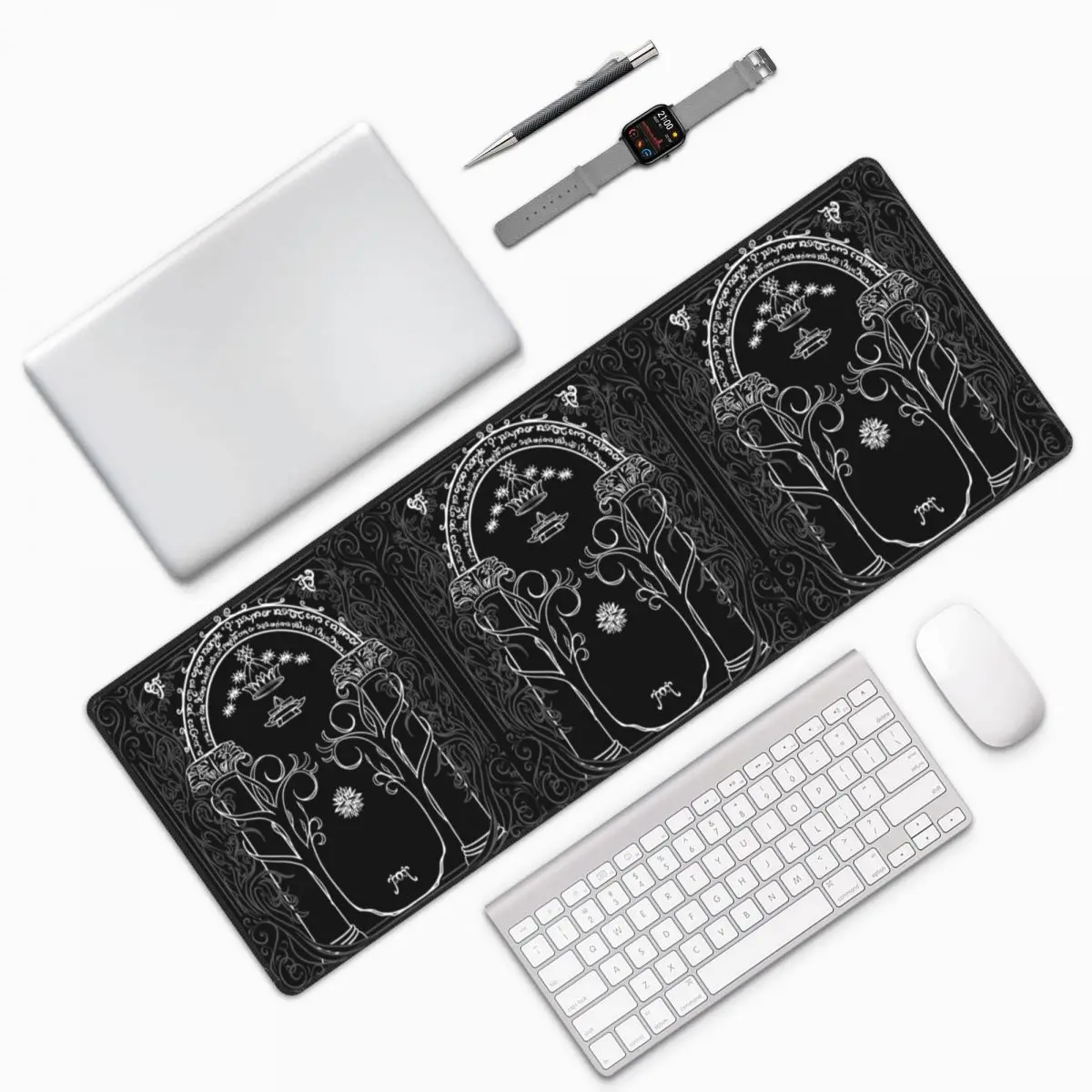 Mountain Door In The Style Of J.R.R.Tolkien Large Mouse Pad Computer Keyboard Mouse Mat Gamer PC Laptop Desk Mat Table Mats