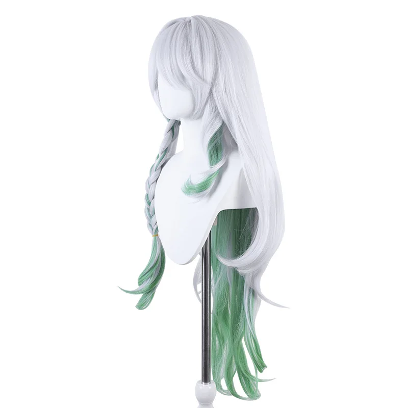 Genshin Impact Dachi Shu Wang Parrucca Cosplay Tenshi Simulazione in silicone Cuoio capelluto Grandi capelli ricci con riflessi