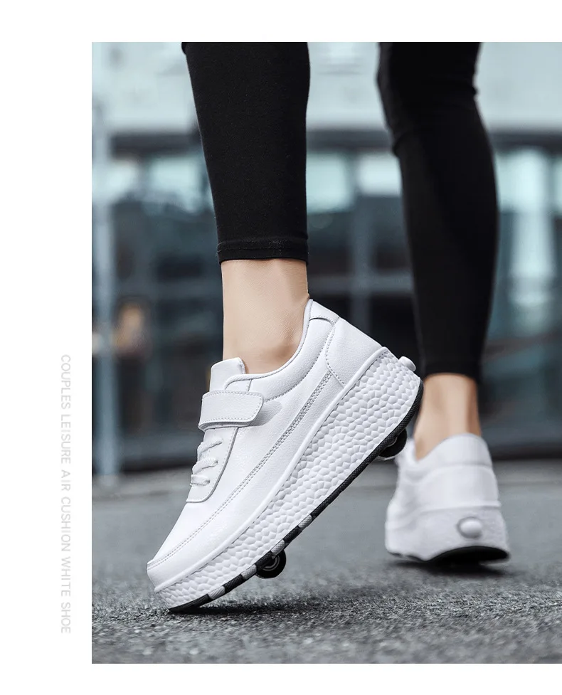 

Single and Double Wheel Teen Runaway Shoes Boys and Students Automatic Girls and Children Pulley Runaway Shoes Sneakers
