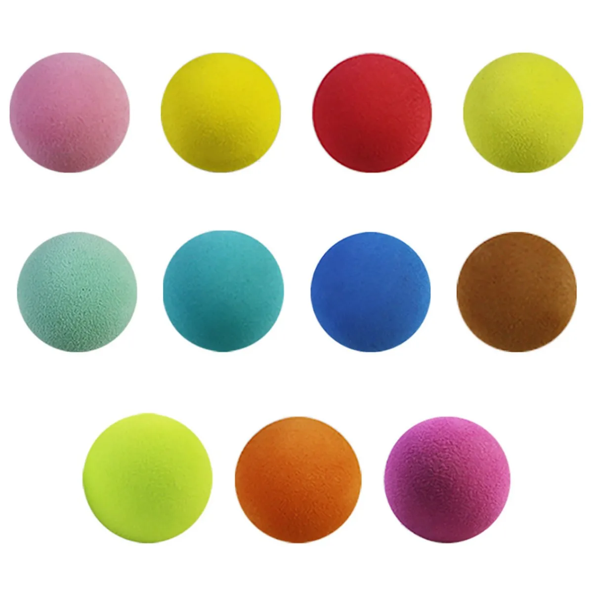 50Pcs 14 Colors Diameter 25mm26mm Colorful EVA Foam Soft Sponge Ball for DIY Handmade Golf Practice Pet Toy