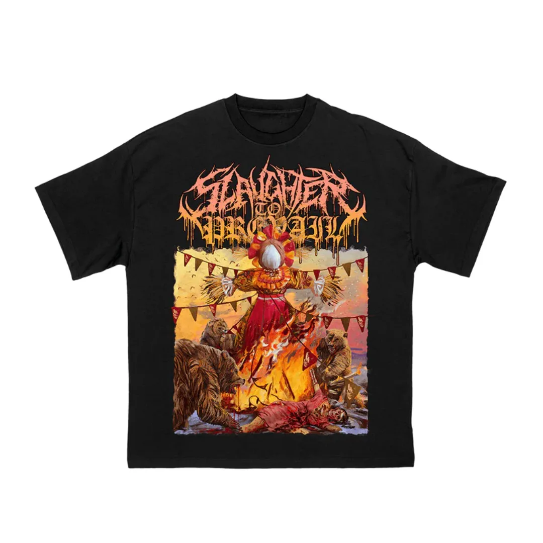 New Russian Death Metal SLAUGHTER TO PREVAIL Dark Punk Rock Band Cotton T-Shirt Short Sleeve
